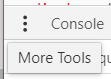 Opening up the "more tools" menu in Devtools