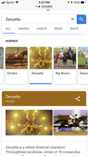 zenyata is a video game character and a horse